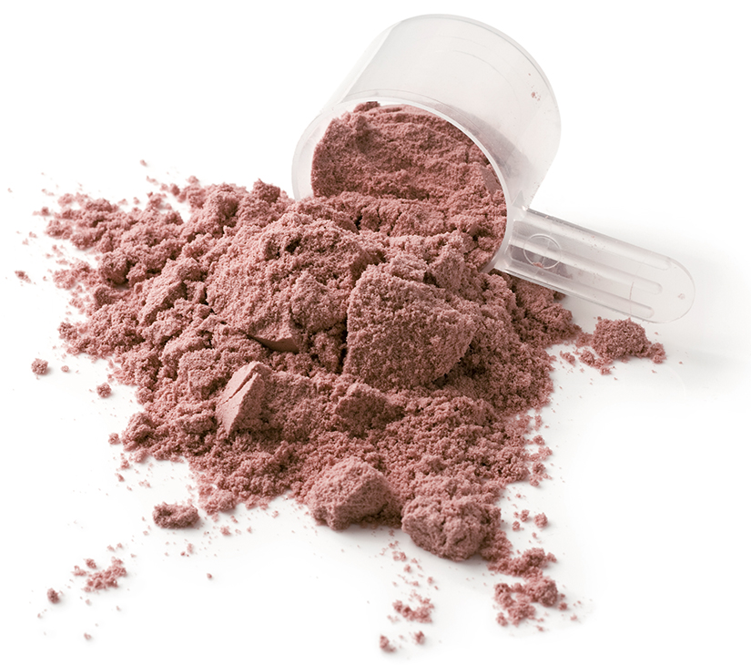 Red beet natural color in protein powder beverage mix